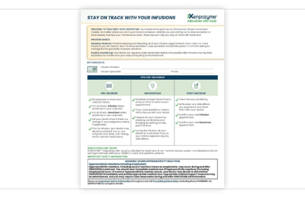 Thumbnail of Xenpozyme Treatment Tracker