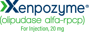 XENPOZYME® (olipudase alfa-rpcp) For Injection, 20 mg logo